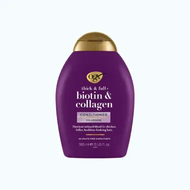 Dầu xả Biotin & Collagen Thick & Full Mỹ 385ml – Nuôi dưỡng tóc dày mượt và hỗ trợ tóc chắc khỏe chuẩn salon