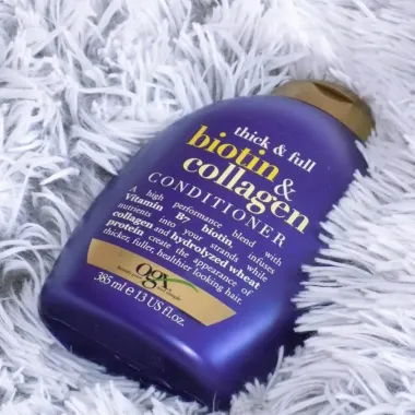 Dầu xả Biotin & Collagen Thick & Full Mỹ 385ml – Nuôi dưỡng tóc dày mượt và hỗ trợ tóc chắc khỏe chuẩn salon