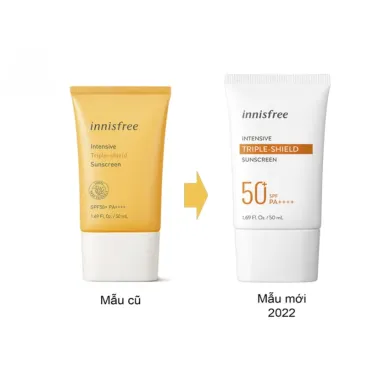 Kem chống nắng Innisfree Intensive Triple-shield Sunscreen 50ml – Khiên chắn toàn năng 3 trong 1 từ đảo Jeju Hàn Quốc