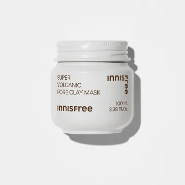 Mặt nạ đất sét Innisfree Super Volcanic Pore Clay Mask 2X 100ml – Khắc tinh mụn đầu đen từ tro núi lửa Jeju Hàn Quốc