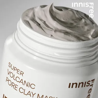 Mặt nạ đất sét Innisfree Super Volcanic Pore Clay Mask 2X 100ml – Khắc tinh mụn đầu đen từ tro núi lửa Jeju Hàn Quốc