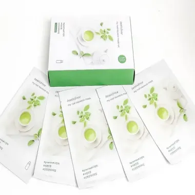 Mặt nạ giấy Innisfree My Real Squeeze Mask 20ml (Trà xanh & Mật ong) – Tinh túy dưỡng da từ thiên nhiên đảo Jeju Hàn Quốc