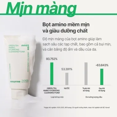 Bộ đôi sữa rửa mặt Innisfree Volcanic Pore BHA & Green Tea Amino Acid 150g – Giải pháp làm sạch chuyên sâu, nuôi dưỡng da khỏe mạnh từ Hàn Quốc
