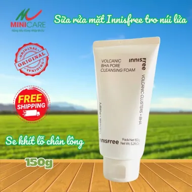Bộ đôi sữa rửa mặt Innisfree Volcanic Pore BHA & Green Tea Amino Acid 150g – Giải pháp làm sạch chuyên sâu, nuôi dưỡng da khỏe mạnh từ Hàn Quốc