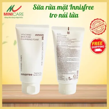 Bộ đôi sữa rửa mặt Innisfree Volcanic Pore BHA & Green Tea Amino Acid 150g – Giải pháp làm sạch chuyên sâu, nuôi dưỡng da khỏe mạnh từ Hàn Quốc
