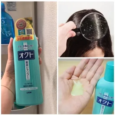 Dầu gội Lion Okuto 320ml – Giải pháp chuyên biệt cho gàu và ngứa da đầu từ Nhật Bản
