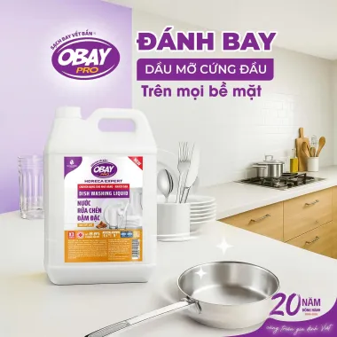 Nước lau sàn Obay Pro 9L tinh chất Quế – Sạch bóng chuyên sâu, xua đuổi côn trùng hiệu quả từ Thái Lan
