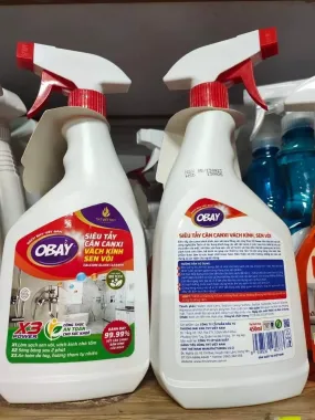 Siêu tẩy cặn canxi Obay 450ml – Giải pháp đánh bay vết ố cứng đầu, trả lại vẻ sáng bóng từ Thái Lan