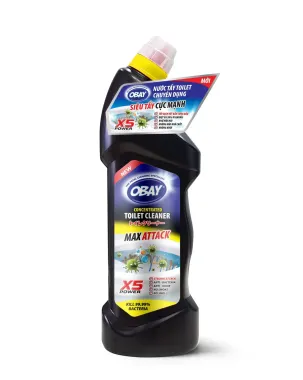 Nước tẩy bồn cầu và vệ sinh nhà tắm Obay 960ml – Sức mạnh tẩy sạch cực hạn, diệt khuẩn chuyên sâu từ Thái Lan