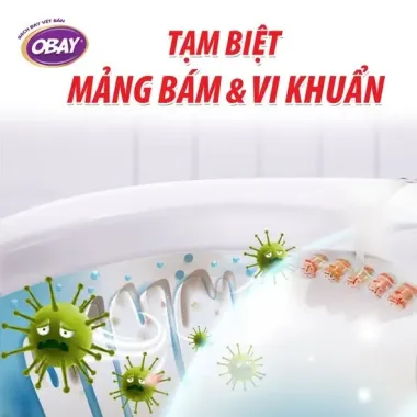 Viên thả vệ sinh bồn cầu Obay 200g hương Chanh – Giải pháp làm sạch tự động, kháng khuẩn tối ưu từ Thái Lan