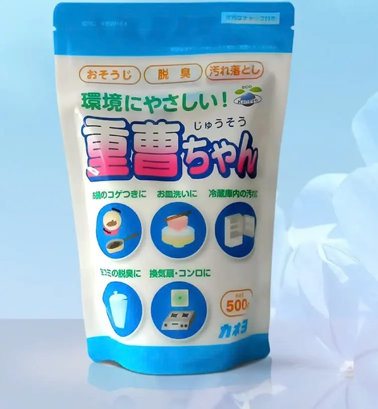 Bột Baking Soda tẩy rửa lành tính Kaneyo Nhật Bản 500g – Làm sạch đa năng an toàn cho gia đình