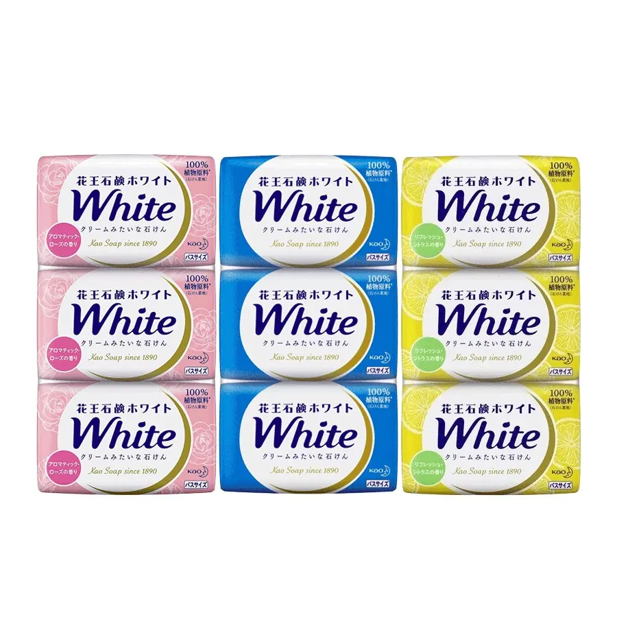 Xà phòng tắm trắng Kao White 130g – Trải nghiệm làn da sạch mịn và ngát hương hoa từ Nhật Bản
