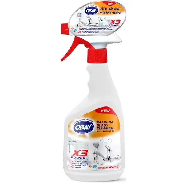 Siêu tẩy cặn canxi Obay 450ml – Giải pháp đánh bay vết ố cứng đầu, trả lại vẻ sáng bóng từ Thái Lan