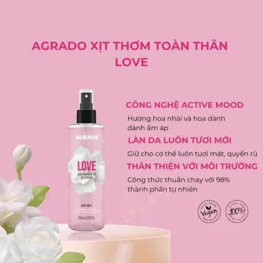 Xịt Thơm Toàn Thân Agrado Body Mist 240ml - Tây Ban Nha