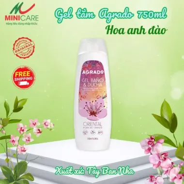 Gel tắm mịn da Agrado 750ml
