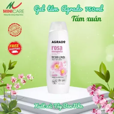 Gel tắm mịn da Agrado 750ml