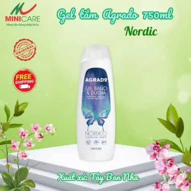 Gel tắm mịn da Agrado 750ml