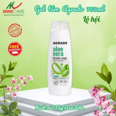 Gel tắm mịn da Agrado 750ml