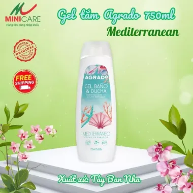 Gel tắm mịn da Agrado 750ml