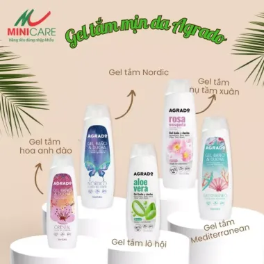 Gel tắm mịn da Agrado 750ml