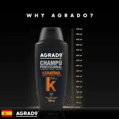 Dầu gội Agrado Keratin 750ml - Tây Ban Nha