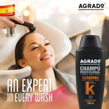 Dầu gội Agrado Keratin 750ml - Tây Ban Nha