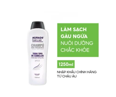 Dầu gội Agrado dành cho mọi loại tóc 1250ml - Tây Ban Nha