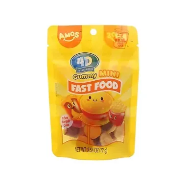 Kẹo dẻo Amos 4D 72g – Trải nghiệm ăn vặt sáng tạo, bùng nổ vị giác và thị giác