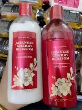 Bộ đôi gội xả Bath & Body Works Japanese Cherry Blossom 473ml – Suối nguồn dưỡng chất và hương hoa thanh khiết từ Mỹ