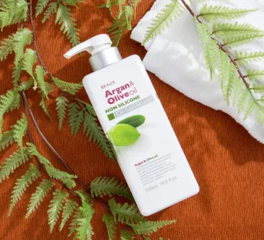 Dầu Xả BEAUA Argan & Olive Oil 550ml – Nhập khẩu Nhật Bản, dưỡng tóc mềm mượt & phục hồi hư tổn