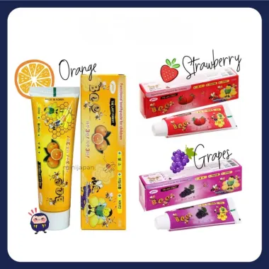 Kem đánh răng trẻ em Bee 90g – Giải pháp bảo vệ răng sún, thơm mát vị trái cây từ Hàn Quốc