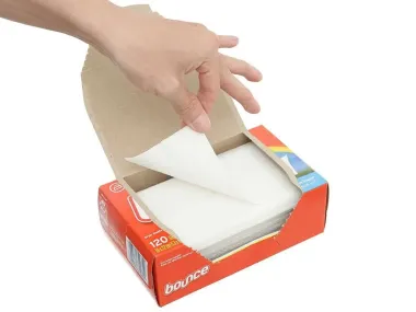 Giấy thơm quần áo Bounce (80/120/160 tờ) – Mềm vải, lưu hương, chống tĩnh điện 