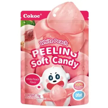 Kẹo dẻo trái cây lột vỏ Cokoc 75g – Trải nghiệm ăn vặt thú vị, chân thực như trái cây thật