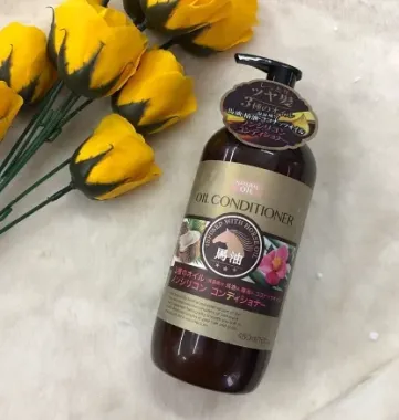 Dầu Xả Chiết Xuất Dầu Ngựa, Dầu Dừa và Dầu Hoa Trà Deve 480ml – Hàng nội địa Nhật, phục hồi tóc khô xơ & hư tổn