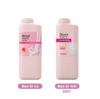 Sữa Dưỡng Thể Dicora Urban Fit Vitamin C Hương Cam Quýt và Đào 400ml