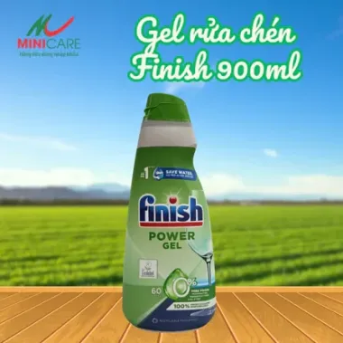 Gel rửa chén Finish Eco 0% 900ml - Nhập khẩu Đức