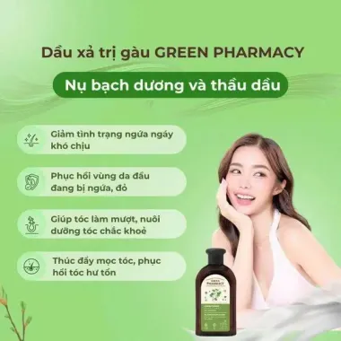 Dầu Gội / Dầu Xả Green Pharmacy Ngăn Ngừa Gàu Nụ Bạch Dương & Thầu Dầu (350ml / 300ml)
