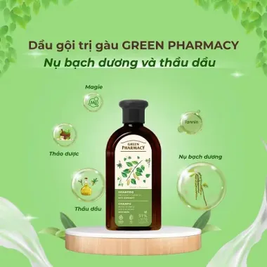 Dầu Gội / Dầu Xả Green Pharmacy Ngăn Ngừa Gàu Nụ Bạch Dương & Thầu Dầu (350ml / 300ml)