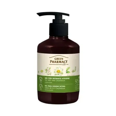Dung Dịch Vệ Sinh Phụ Nữ Green Pharmacy Gel For Intimate Hygiene 370ml (Cây Trà / Cây Xô Thơm / Hoa Cúc)