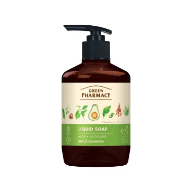 Xà Phòng Rửa Tay Green Pharmacy 460ml (Hoa Hồng & Bông / Lô Hội & Bơ)