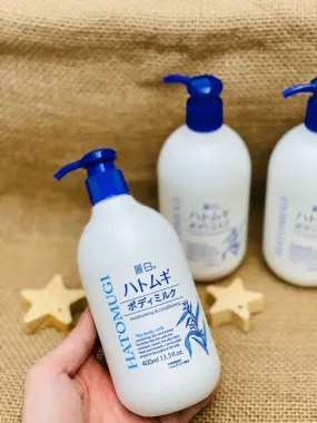 Sữa dưỡng thể ý dĩ Hatomugi High Moisture Body Gel 400ml – Cấp ẩm chuyên sâu, phục hồi da khô ráp
