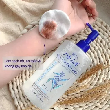 Nước tẩy trang Reihaku Hatomugi Cleansing Lotion 500ml – Làm sạch dịu nhẹ, cấp ẩm mềm mịn chuẩn