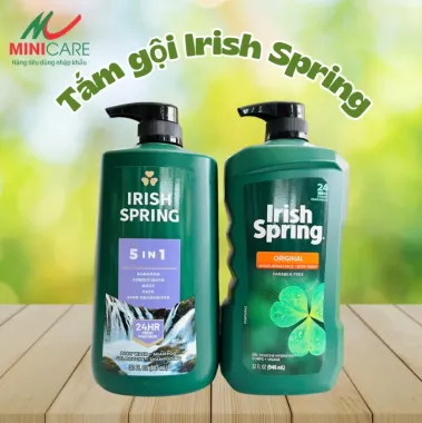 Sữa tắm gội toàn thân Irish Spring 5in1 dành cho nam 887ml