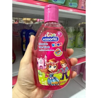 Dầu tắm gội Kodomo Fruity Berry Kids 6+ 400ml – Sự kết hợp hoàn hảo làm sạch và dưỡng da tóc cho bé từ Thái Lan