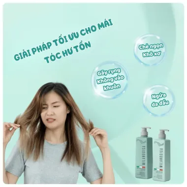 Dầu gội phục hồi hư tổn Milanogica 355ml - Hàng Ý