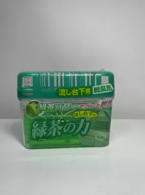 Hộp khử mùi ngăn tủ bếp hương trà xanh Kokubo 150gr - Hàng Nhật nội địa