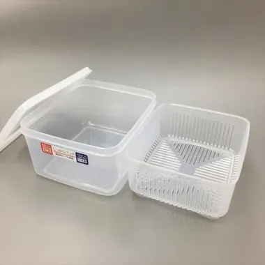 Hộp nhựa Nakaya 2 lớp 500ml / 600ml / 1100ml – Thoát nước tốt, giữ thực phẩm tươi lâu