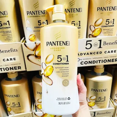 Dầu Xả Pantene Pro-V Advanced Care 5in1 – Dưỡng tóc nhập khẩu Mỹ, phục hồi hư tổn & mềm mượt rõ rệt
