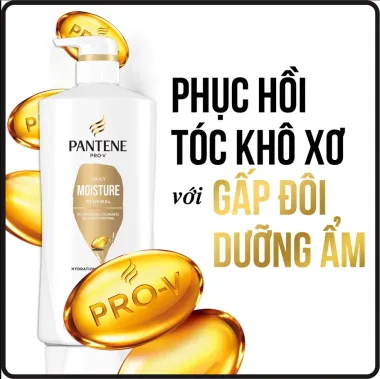 Dầu Gội Pantene Daily Moisture Renewal 700ml – Dầu gội nhập khẩu Mỹ cấp ẩm suốt 24h cho tóc mềm mượt