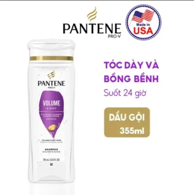 Dầu Gội Pantene Sheer Volume Làm Dày & Bồng Bềnh Tóc 355ml/750ml – Dầu gội nhập khẩu Mỹ giúp tóc dày bồng bềnh